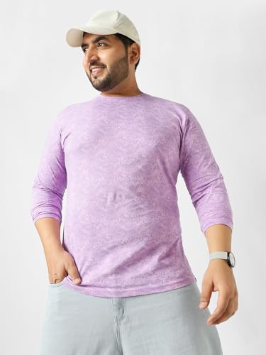 Image of Urbano Plus Men's Printed Full Sleeve Regular Fit Cotton T-Shirt