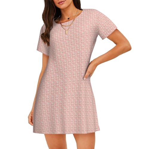 Chemise de nuit légère contre la chaleur nocturne imprimé cactus