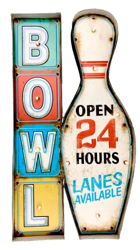 DiiliHiiri- Cartello luminoso rétro, vintage, insegna in metallo, prodotto artigianale, accessorio per la decorazione della casa