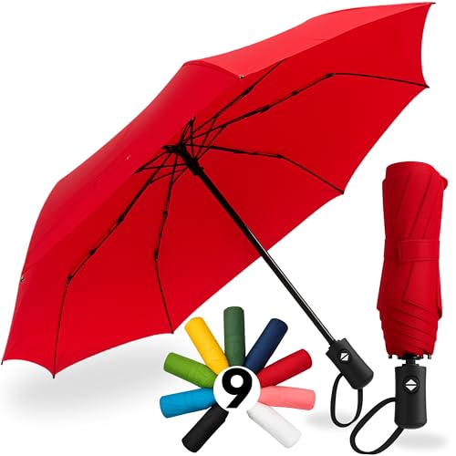 drytogo Regenschirm – Automatik Öffnen & Schließen – Sturmfest, Winddicht & Wasserabweisend – Kompakter & Leichter Taschenschirm mit Rutschfestem Griff...