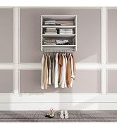 Amazon.com: UrbEleg Walk in Closet System with Drawers, Closet ...
