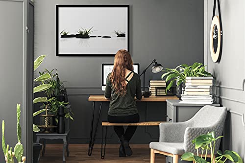 Image murale eau miroir d'herbe pour salon et chambre moderne - 3