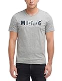 Gerader Schnitt MUSTANG Herren Standard Fit Logoshirt
