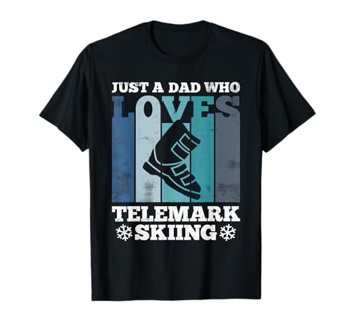 Telemark Dad Touring Ski Boot Retro T-Shirt