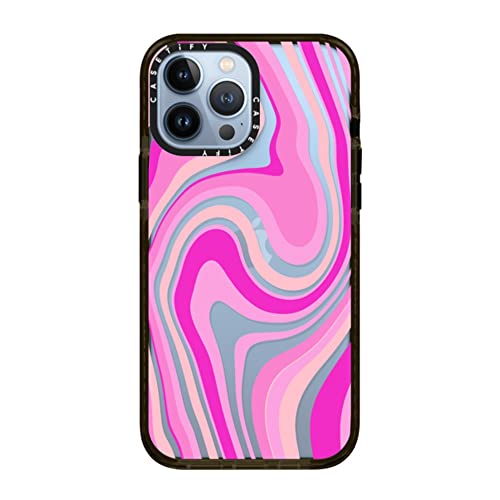 Casetify Impact Case For Iphone 13 Pro Max - Pink Swirls - Clear Black #TOP6