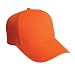 MegaDeal Plain Baseball Cap Blank Hat Solid Color Velcro Adjustable - Black, Blue, Green, Tan, Gold, Light Blue, Maroon, Pink, Purple, Red, Royal Blue, White, Orange, Yellow, Brown (Orange)