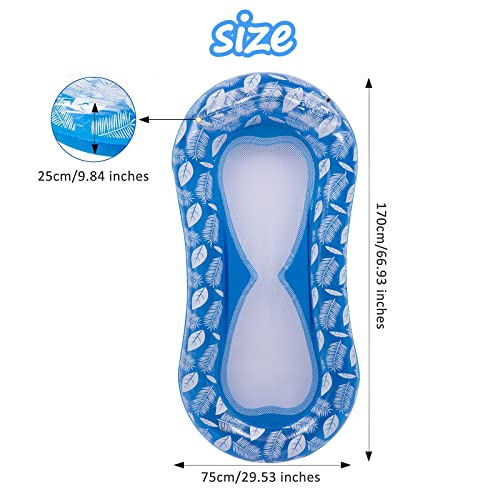 Bouée piscine adulte bleue avec tête à flotteur pour plage - 4