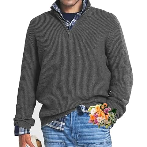 Pull MAOAEAD en cachemire avec fermeture éclair Cover