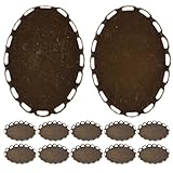 Support à cabochons durable : le plateau à cabochons robuste et vierge assure un maintien sûr des cabochons, idéal pour un usage quotidien ou des occasions spéciales, plateaux à sertir pour la fabrication d’épingles à cheveux, plateaux à pendentifs creux