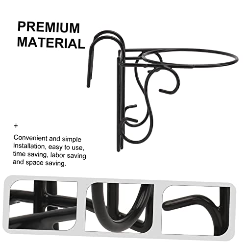 Support pot de fleurs suspendu balcon rack porte plantes extérieur x8 - 6