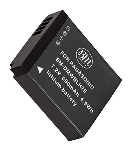 Big Mike's BM Premium DMW-BLH7 Battery for Panasonic Lumix DC-GX850, DMC-LX10, DMC-LX15, DMC-GM1, DMC-GM1K, DMC-GM1KA, DMC-GM1KS, DMC-GM5, DMC-GM5KK Digital Camera