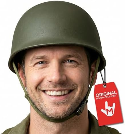 Nicky Bigs Novelties Adult Army Helmet Costume, Olive Drab Green, One Size