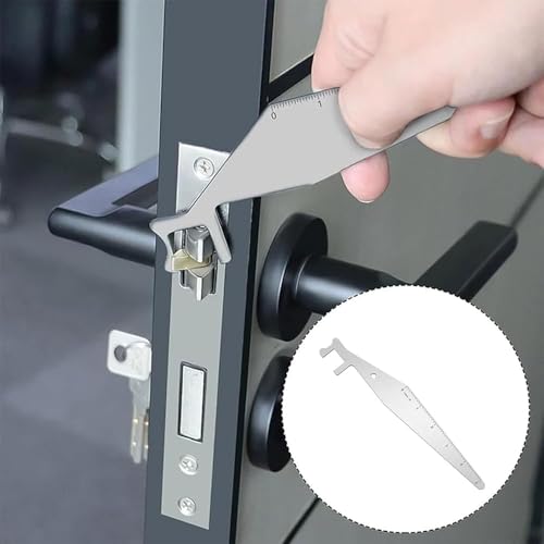 MUYAPAY 2 Stück Dietrich Feuerwehr Notfall, Türöffnungswerkzeug Federstahl, Tür öffnungs Werkzeug Tragbar, Schlüsseldienst Türöffner Schlüsse, für Anfänger, Feuerwehrleute, Polizisten