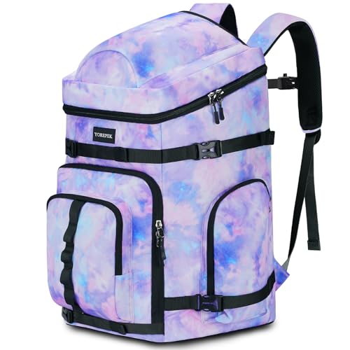 YOREPEK 65L Ski Boot Bag Backpack 8 Pockets, Waterproof Ski