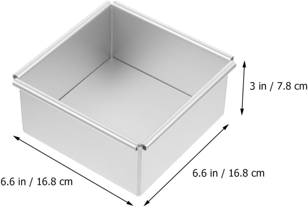 Aluminum Alloy Square Cake Pan Non Stick Oven Safe Removable Bottom