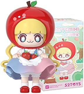 52TOYS Kimmy&Miki Outing Dairy, Random Cute Action Figure, Collectible Toy Desktop Decoration 3.3 Inch, Gift for Birthday or Party, 1PC
