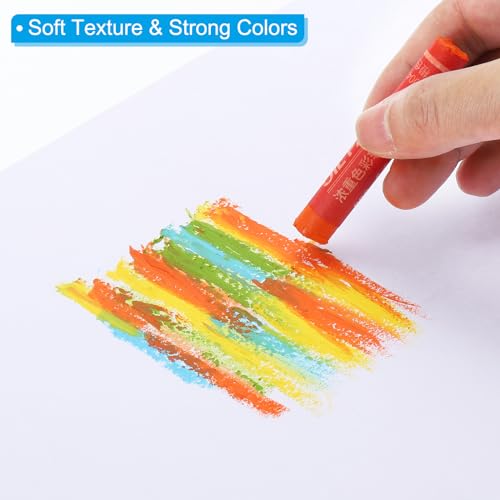 PATIKIL Pastéis de óleo marrom, 12 peças de giz de cera de óleo macio, pastéis cremosos, suprimentos