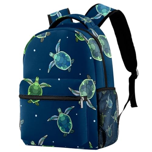 Sac à dos de voyage décontracté bleu à pois pour adolescent et fille