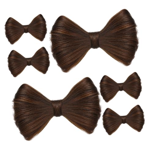 Veemoon 6 Piezas Clips para Moño de Cabello con Lazo Accesorios Decorativos para Peinados Barrettes para Mujeres y Niñas Bodas y Fiestas Sujeción Firme sin Daño
