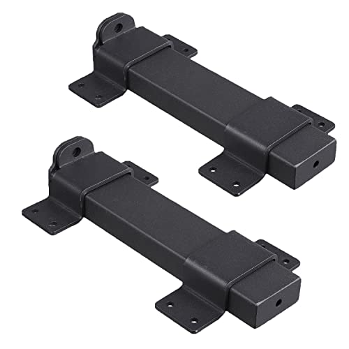 Kswlor 2Pcs Slide Gate Latch,Heavy Duty Latch Lock With Padlock Hole, Suitable For Wooden Fences,Barn Door Lock,Outdoor Latch,Fence Gate,Courtyard,Shed Lock,Cottages, Cabinet,Matte Black #TOP23