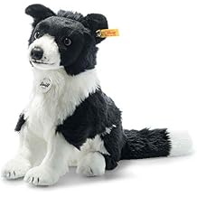 Jaycee Border Collie 11", Premium Stuffed Animal, Black/White