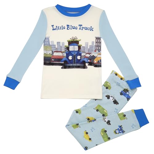 Baby Starters Little Blue Truck 2-Piece Snug Fit Boys Pajamas (Cotton, Blue Vehicle Print, 2T)