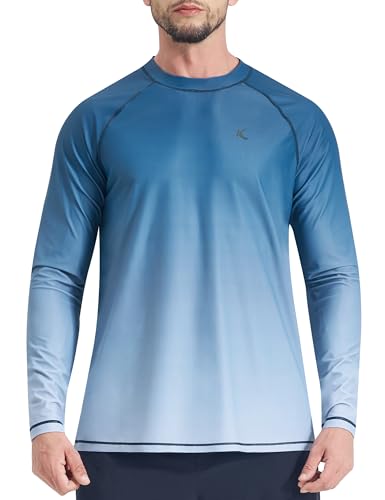 メンズ ラッシュガード UPF 50+ スイムシャツ UV 日焼け防止 Tシャツ 速乾 長袖 ビーチシャツ 釣り用シャツの商品画像（Amazon）
