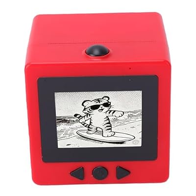 Hilitand AI Voice Sticker Printer Mini Thermal Label Maker Inkless Portable Sticker Machine with 2.4in Display for Notes Crafts DIY Projects 3 Rolls Paper Included
