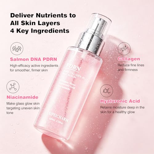 PDRN Collagen Face Serum Spray for Women,Moisturizer Facial Serum Mist Skincare,Hydrating Face Serum for All the Skin Type（3.38 fl oz) — view 6