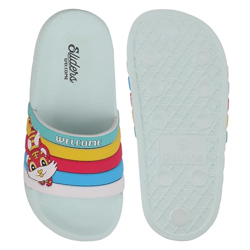 Image of URJO unisex-child Urjo Cubs Kid's Sliders /Slippers Lightweight Super Flexible Stylish Dailywear Sliders /Slippers Boy's & Girl's Slipper