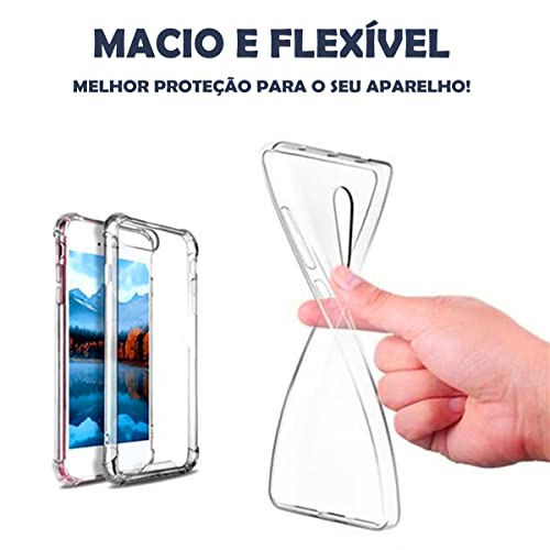 Case Capinha Transparente Capa Slim Flexível Invisível Compatível Com iPhone 7G, 7G Plus, X, XR, XS