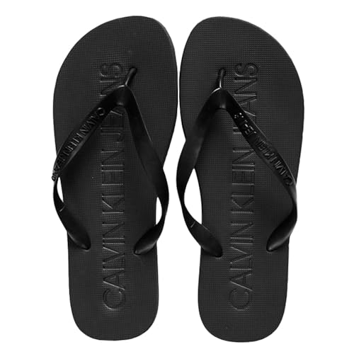 Chinelo Masculino Calvin Klein Logo Corrido Preto CM40C43CH758