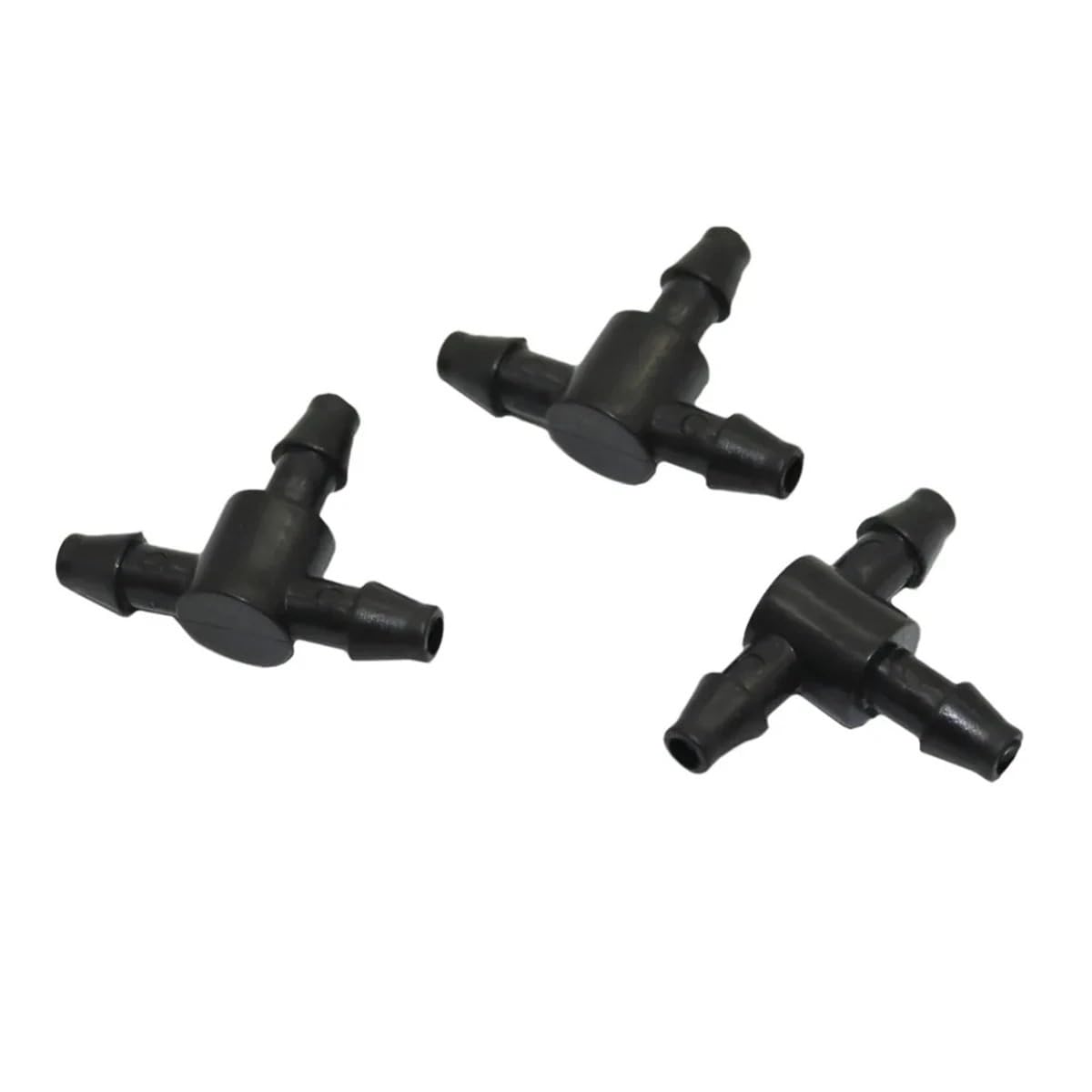 Tazyyzuu One Color 1/4" Pipe Micro-Spray Garden Orchard Irrigation Water Splitter 6Mm Single/Double Barbed 3-Way 4/7Mm Hose Connector(Single-Barb Tee 1/4'')