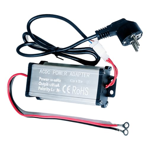 Qivine Transformador 12V a 220 para 5KW 8KW Calefacción Estacionaria, Portail Conversor 12V a 220V con Enchufe EU, Convertidor para Caravana, Camping