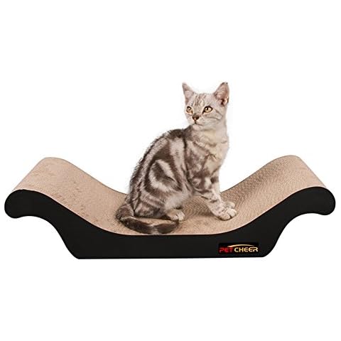 PetCheer Premium Cat Scratcher Scratching and Resting Pads Toy for Cats with Catnip Cover
