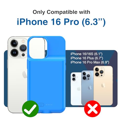 Funda de batería para iPhone 6.3 BOPPS de carga rápida 15W color azul 2