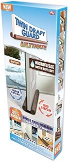 Twin Draft Guard Ultimate Draft Stopper, Waterproof, All Year Round Insulator, 2 Pack