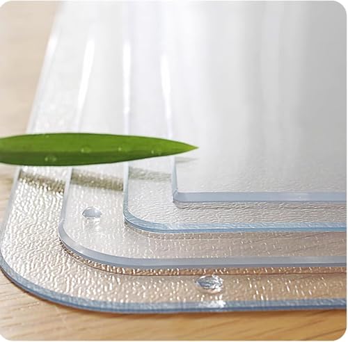 Protection de bureau circulaire PVC mat 2mm de 120cm lavable pour table