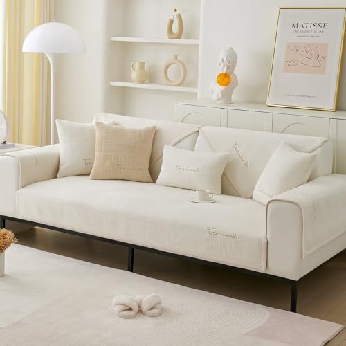 Bettschlange Couch Überzug, Universelle Sofadecke, Sofaschoner rutschfest, L Form Couchdecken zum Schutz, Sofaschutz 1/2/3/4 Sitzer für Wohnzimmer