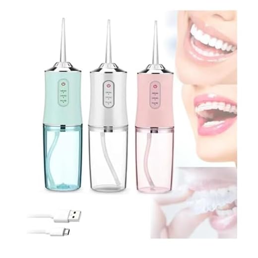 Jato D'água Irrigador Oral Higiene Limpeza Bucal Dental (BRANCO) Portátil Para Limpeza Higiene Dental