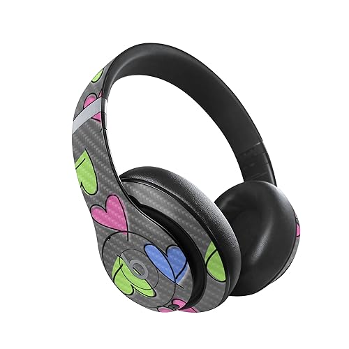 Image of MightySkins Carbon Fiber Skin Compatible with Beats Studio Pro - Girly | Protective, Durable Textured Carbon Fiber Finish | Easy to Apply, Remove, and Change Styles