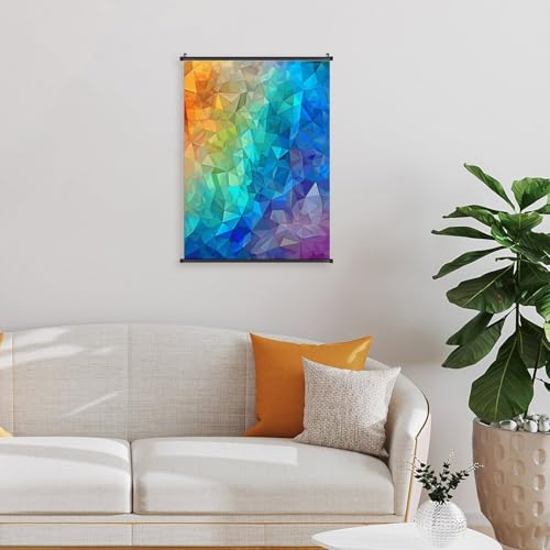 Poster en toile imperméable élégant art mural arc-en-ciel de qualité