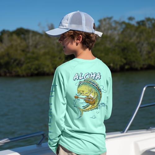 Image of Palmyth Boys Fishing Shirt Long Sleeve UPF 50+ Quick Dry