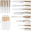 Natura-Series-15-PCS-Knife-Block-Set-Ultra-Sharp-High-Carbon-Stainless-Steel-with-Wooden-Handle Kangdelun Natura Series 15 PCS Knife Block Set, Ultra Sharp High Carbon Stainless Steel with Wooden Handle