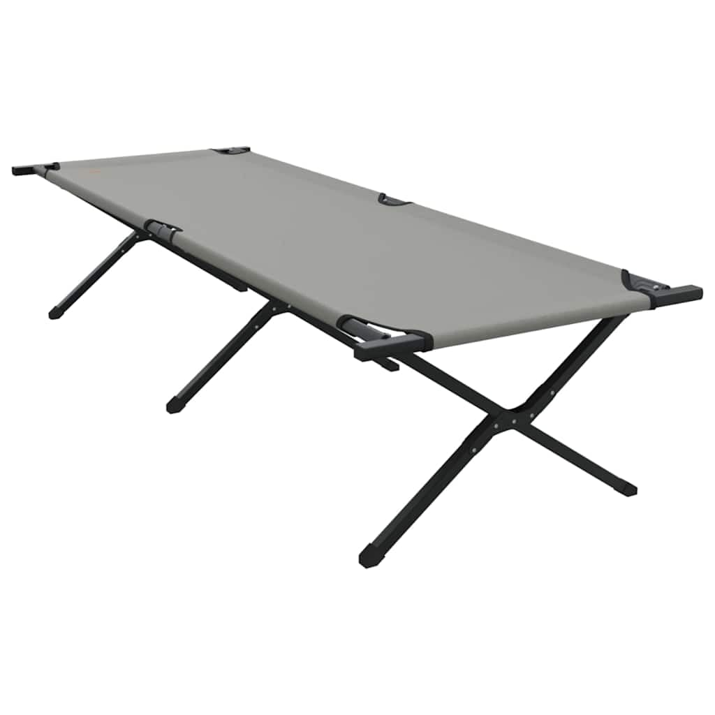 INLIFE Klapp Schlafbett fürs Camping 2 pcs Grau Ox Stoff,Sportartikel,Outdoor-Aktivitäten,Camping & Wandern,Camping-Möbel,Feldbetten,Grau,17.4 KG,42003195