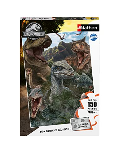Puzzle 150 pièces : Jurassic World 3 : Les dinosaures de Jurassic World Ravensburger Nathan - vue 4