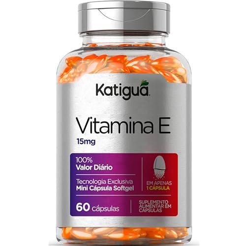 KATIGUÁ Vitamina E Sem Sabor Katiguá 60 Cápsulas De 15Mg Prata