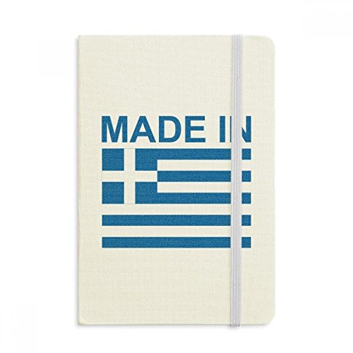 Journal A5 Grèce couverture rigide en tissu haut de gamme