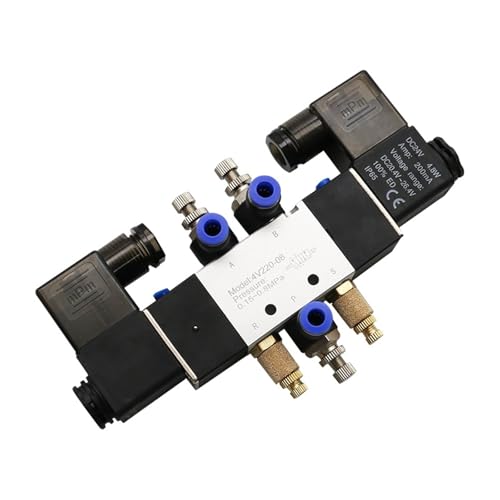 Électrovanne pneumatique 220V pour stabiliser la pression des vérins à double effet 1/4 - 4