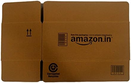 Pacfo Amazon Branded NC 30 Packaging NC30 Regular Corrugated Boxes (11x6x5-inches) - Pack of 50